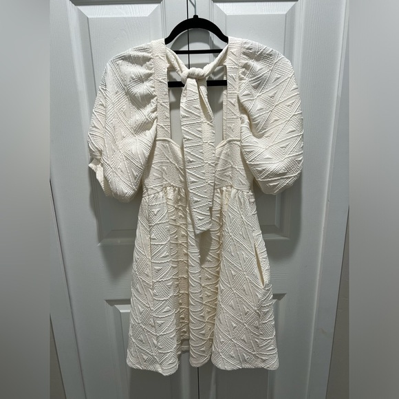 NWOT Free People Violet Mini Dress in White - Picture 4 of 4